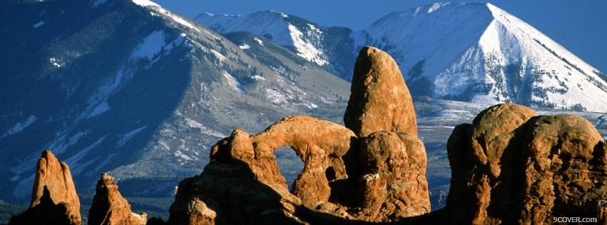 Photo arch national park nature Facebook Cover for Free