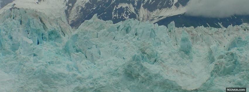 Photo glacier landscape nature Facebook Cover for Free