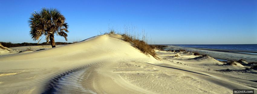 Photo lots of sand nature Facebook Cover for Free