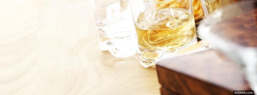 Photo rum drinks alcohol Facebook Cover for Free