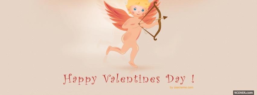 Photo cupid and valentines Facebook Cover for Free