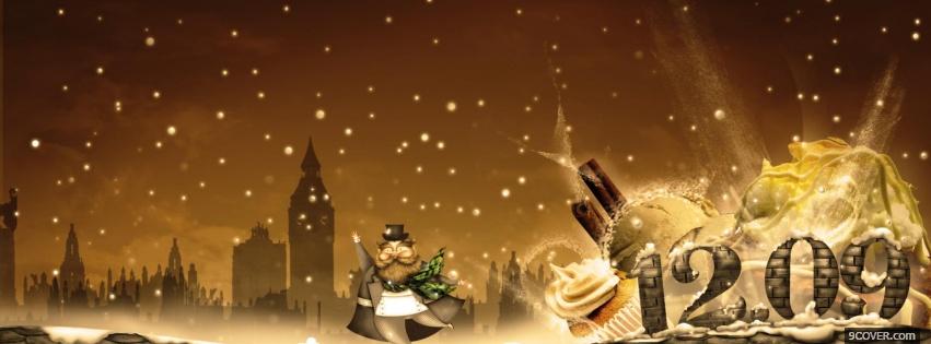 Photo christmast deserts Facebook Cover for Free