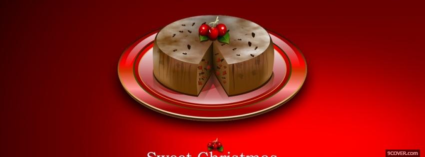 Photo sweet tasty christmas Facebook Cover for Free