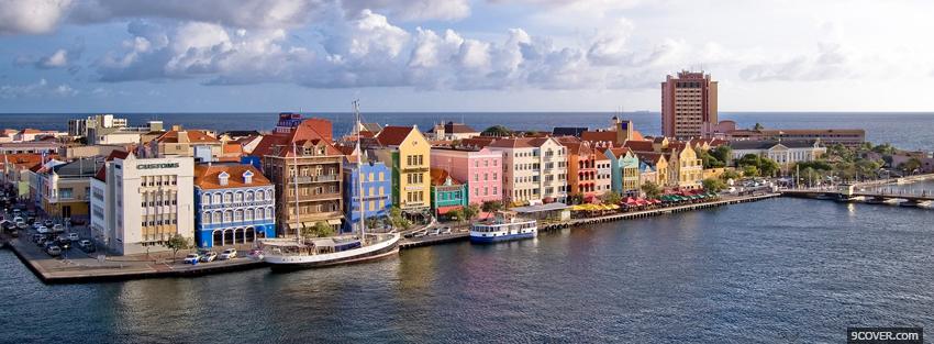 Photo curacao city Facebook Cover for Free
