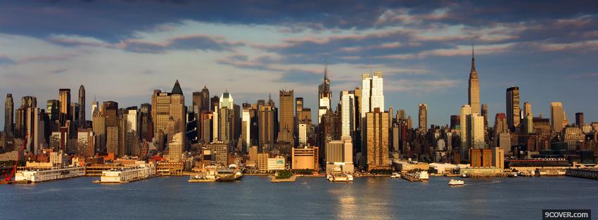 Photo buildings new york city Facebook Cover for Free