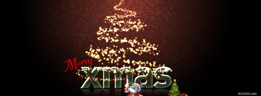 Photo merry xmas Facebook Cover for Free