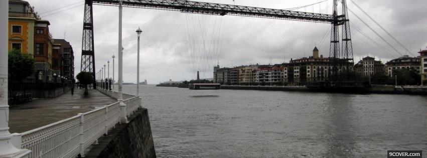 Photo portugalete city Facebook Cover for Free