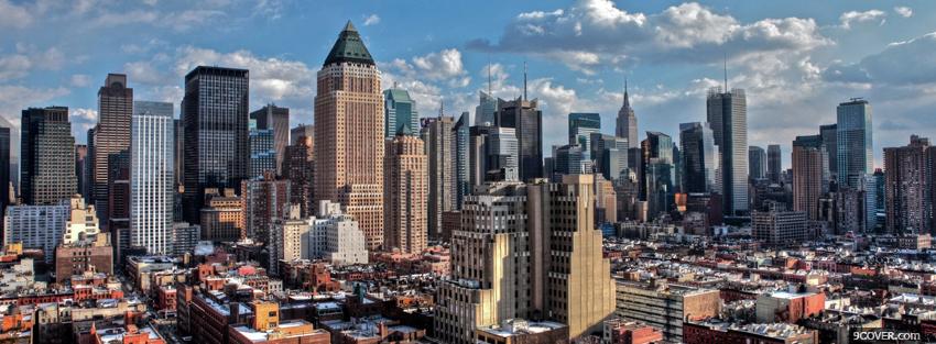 Photo new york city buildings Facebook Cover for Free