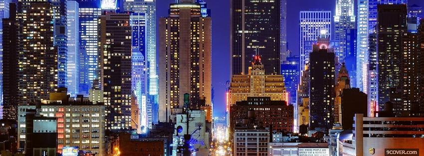 Photo great new york city view Facebook Cover for Free