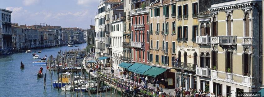 Photo venice city italy Facebook Cover for Free