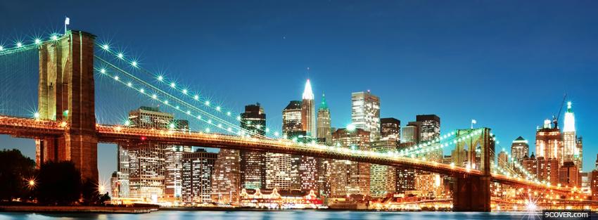 Photo new york buildings Facebook Cover for Free