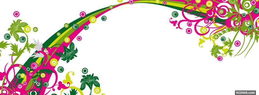 Photo flower power creative Facebook Cover for Free