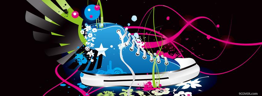 Photo shoe creative explosion Facebook Cover for Free