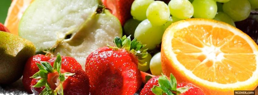 Photo delicious fruits food Facebook Cover for Free