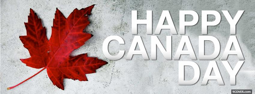 Photo canadian leaf holiday Facebook Cover for Free