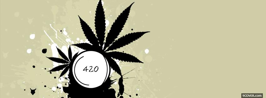 Photo 420 weed holiday Facebook Cover for Free