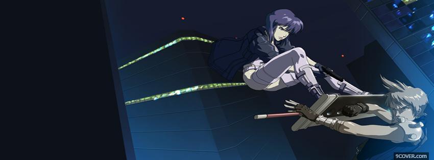 Photo two people fighting manga Facebook Cover for Free