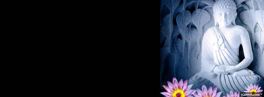 Photo flowers and buddha religions Facebook Cover for Free Photo flowers and buddha religions Facebook Cover for Free