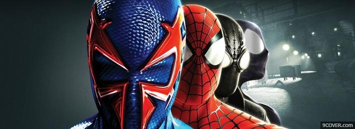 Photo Spider-Man Team Facebook Cover for Free