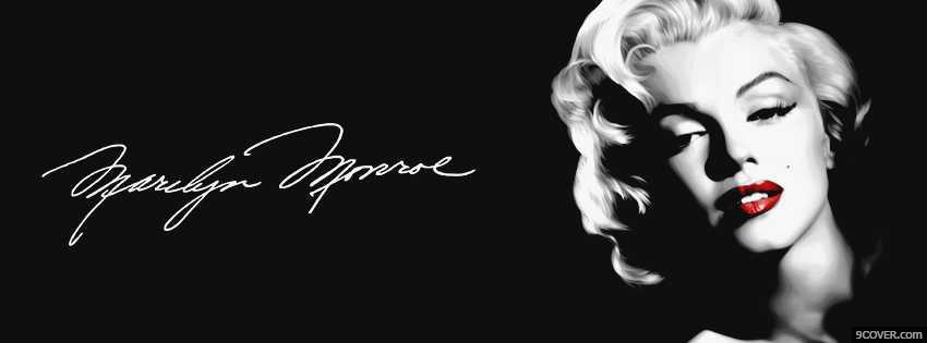 Photo Marilyn Monroe Facebook Cover for Free