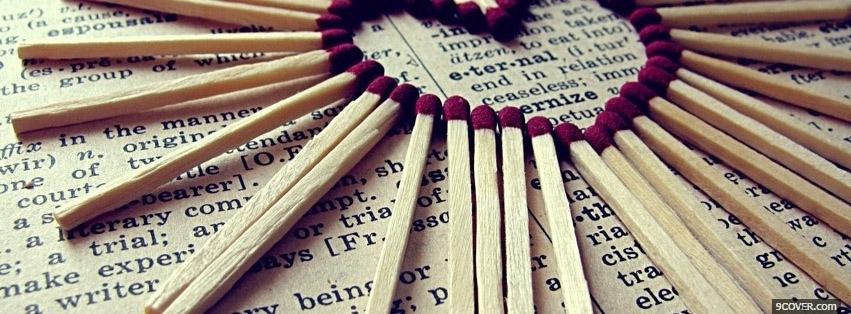 Photo Hearth With Fire Matches  Facebook Cover for Free