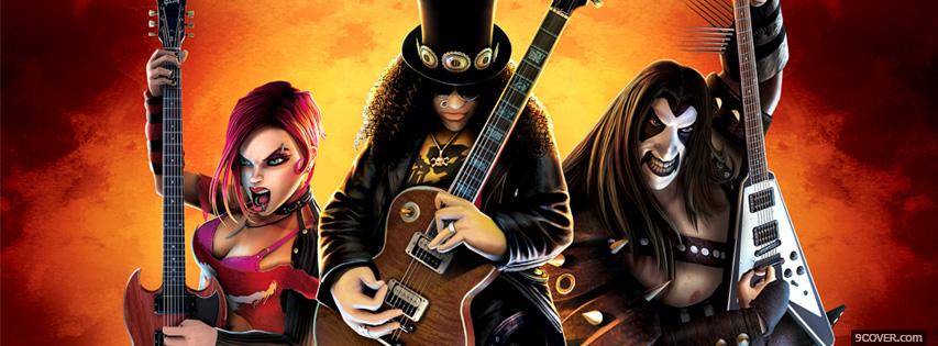 Photo Guitar Hero  Facebook Cover for Free