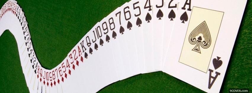 Photo Playing Cards Facebook Cover for Free