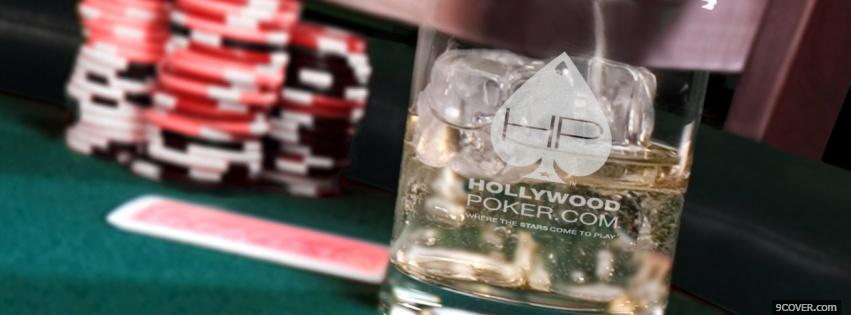 Photo Poker Table On The Rocks Facebook Cover for Free