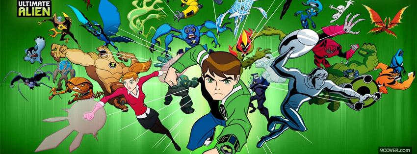 Photo Ben 10 Ultimate Alien Facebook Cover for Free