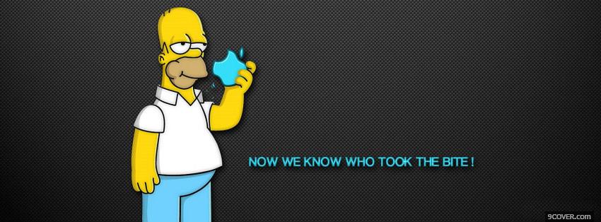 Photo Homer Simpson Facebook Cover for Free