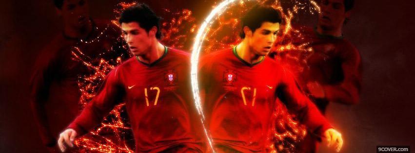 Photo Cristiano Ronaldo Portugal Facebook Cover for Free