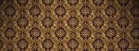gold floral abstract facebook cover
