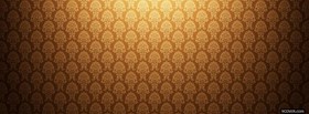 gold floral pattern facebook cover