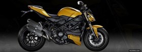 yellow ducati streetfighter moto facebook cover