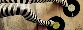 fashion striped black and white stockings facebook cover