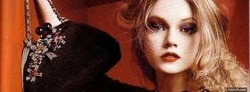 christian dior with beautiful woman facebook cover