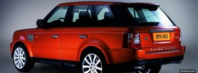 red range rover close up facebook cover