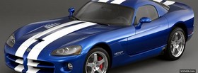 blue and white dodge viper facebook cover