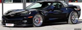 black corvette z06 car facebook cover