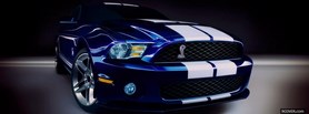 white line ford mustang facebook cover