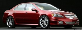 red 2006 acura rl facebook cover