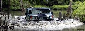 hummer h1 in the water facebook cover