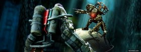 video games bioshock at night facebook cover