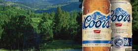 coors beer in forest facebook cover