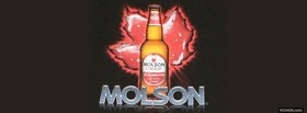 molson beer and canadian leaf facebook cover