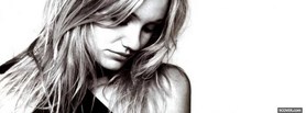stunning black and white cameron diaz facebook cover