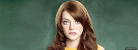 emma stone biting lips facebook cover