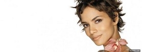 halle berry with great short hair facebook cover
