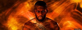 ufc mma fighter flames facebook cover