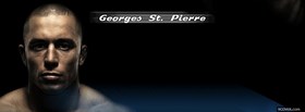george st pierre mma fighter facebook cover